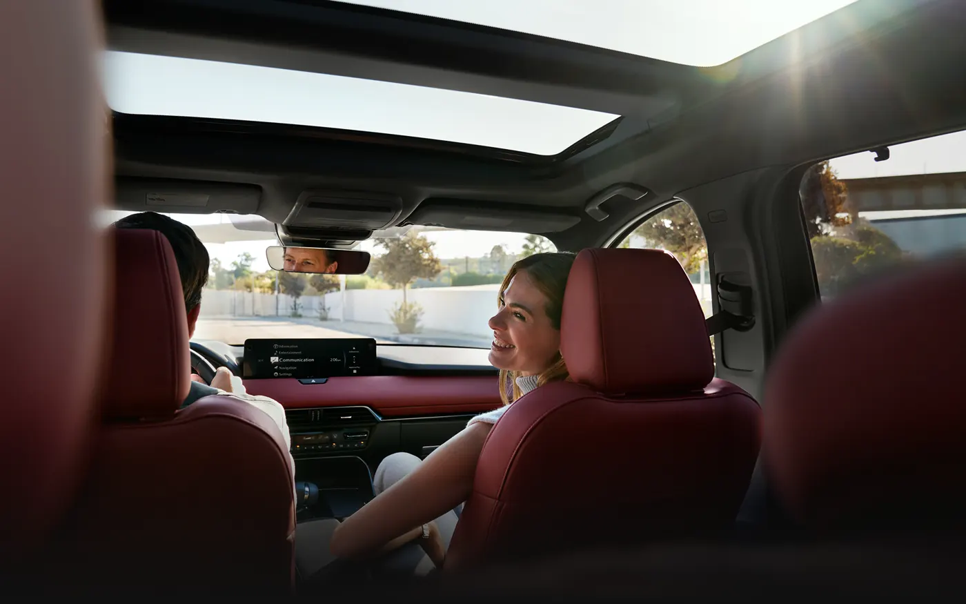Friends riding in the 2-row 2027 Mazda CX-90 | Gorman McCracken Mazda in Longview TX